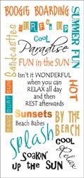 Kaisercraft Color Rub-Ons BEACH Kaisercraft Color Rub-Ons BEACH